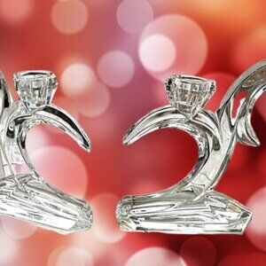 Bleikristall Lead Crystal Double Taper Candle Holder